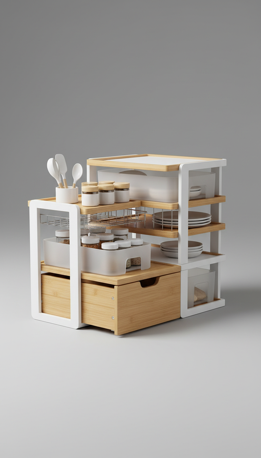 Stackable pantry storage bins