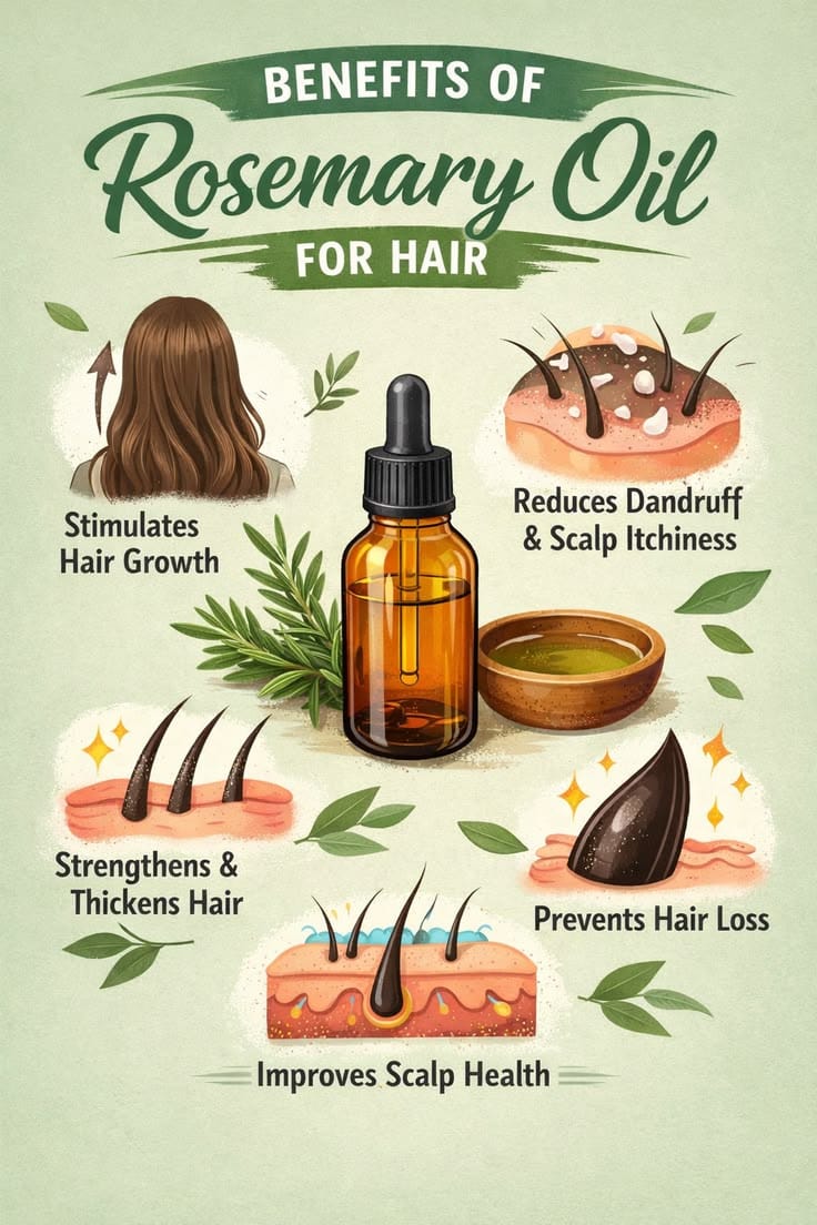 Rosemary Hair Care Essential Oil  Premium Scalp & Hair Nourishing Treatment