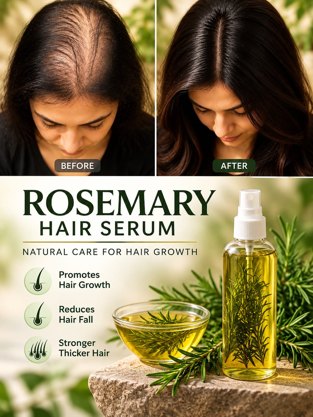 Rosemary Hair Care Essential Oil  Premium Scalp & Hair Nourishing Treatment