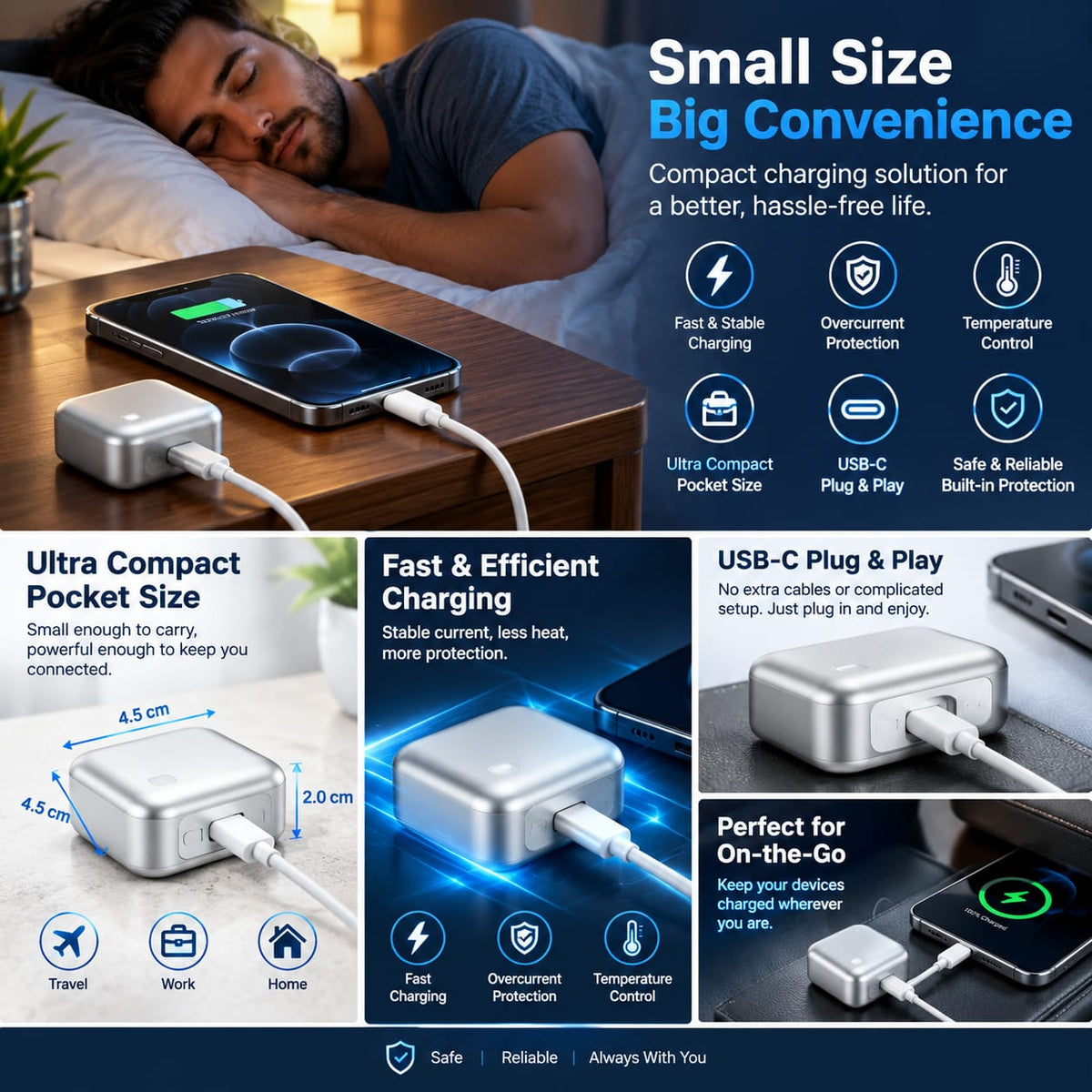 Smart Auto Eject Charging Separator  Safe  Fast & Convenient